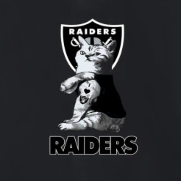 NFL Football My Cat Loves Oakland Raiders Sweatshirt Fan Gift Unisex Apparel 91 - Picture 2 of 5